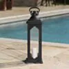 Ljuslykta utomhus H62 Svart Aluminium Portofino