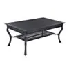 Soffbord Utomhus Svart Aluminium St Tropez 122cm