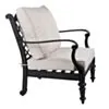 Loungegrupp Svart Aluminium 2-pers - Florence