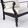 Loungegrupp Svart Aluminium 2-pers - Florence