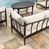 Soffgrupp Utomhus Svart Aluminium 5-pers - Capri