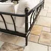 Soffgrupp Utomhus Svart Aluminium 5-pers - Capri