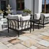 Loungeset Svart Aluminium 2-pers - Capri