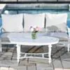 Loungeset Vit Aluminium 5-pers - Florence