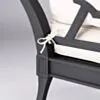 Loungeset Svart Aluminium 2-pers - St Tropez