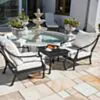 Loungeset Svart Aluminium 2-pers - St Tropez
