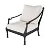 Loungeset Svart Aluminium 2-pers - St Tropez