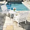 Loungegrupp Vit Aluminium 2-pers - Florence