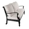 Loungesoffa Svart Aluminium Florence 3-sits