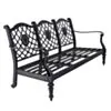 Loungesoffa Svart Aluminium Florence 3-sits