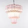 Kristallkrona Ø44xH43 Krom/Rosa - Lucca