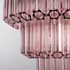Kristallkrona Ø44xH43 Krom/Rosa - Lucca