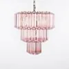 Kristallkrona Ø44xH43 Mässing/Rosa - Lucca