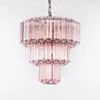 Kristallkrona Ø44xH43 Mässing/Rosa - Lucca