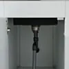 Utekök Social 198 x 303cm – vitt hörnutekök med grill, diskho, kyl & sidobrännare