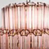 Kristallkrona Ø44cm Rosa/Mässing - Verona