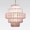 Kristallkrona Ø65cm Verona Mässing/Rosa