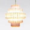 Kristallkrona Ø65cm Verona Mässing/Rosa