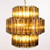Kristallkrona Ø44cm Cognac/Mässing - Verona