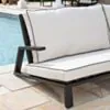 Loungeset 5-Pers Svart Aluminium - Malaga