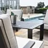 Loungeset 5-Pers Svart Aluminium - Malaga