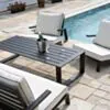 Loungeset 5-Pers Svart Aluminium - Malaga