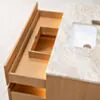 Badrumskommod Ek 80cm Beige Marmor - Marstrand