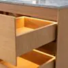 Badrumskommod Ek 80cm Grå Marmor - Marstrand