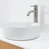 Badrumskommod Ek 100cm Vit Ovanpåliggande Handfat  - Marstrand