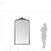 Helkroppsspegel 100x180cm Valvformad Silver Mary