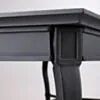 Matbord Utomhus Svart Aluminium St Tropez 213cm