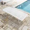 Matbord Utomhus Vit Aluminium Toscana 280cm