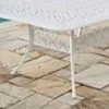 Matbord Utomhus Vit Aluminium Toscana 280cm