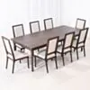 Matgrupp 8 stolar rökt ek 240cm - Gripsholm
