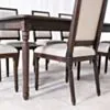 Matgrupp 8 stolar rökt ek 240cm - Gripsholm