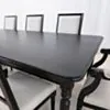 Svart Matgrupp 8 personer 240cm Massiv Ek - Gripsholm