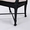 Matgrupp Utomhus Runt Bord 4 stolar Svart Aluminium - St Tropez Ø122cm