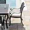 Matgrupp Utomhus 10 stolar Svart Aluminium - Salerno 320cm