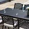 Matgrupp Utomhus 10 stolar Svart Aluminium - Salerno 320cm