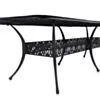 Matgrupp Utomhus 10 stolar Svart Aluminium - Amalfi 280cm