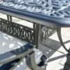 Matgrupp Utomhus 8 stolar Svart Aluminium - Amalfi 212cm