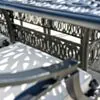 Matgrupp Utomhus 8 stolar Svart Aluminium - Amalfi 212cm