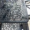 Matgrupp Utomhus 8 stolar Svart Aluminium - Amalfi 212cm