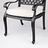 Matgrupp Utomhus 8 Stolar Svart Aluminium - Salerno 213cm