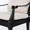 Matgrupp Utomhus 8 stolar Svart Aluminium - St Tropez 213cm