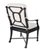 Matgrupp Utomhus 8 stolar Svart Aluminium - St Tropez 213cm