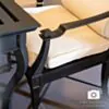 Matgrupp Utomhus 8 stolar Svart Aluminium - St Tropez 213cm