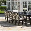 Matgrupp Utomhus 10 stolar Svart Aluminium - Napoli 320cm