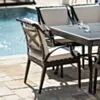 Matgrupp Utomhus 10 stolar Svart Aluminium - Napoli 320cm