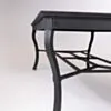 Matgrupp Utomhus 8 stolar Svart Aluminium - Napoli 213cm
